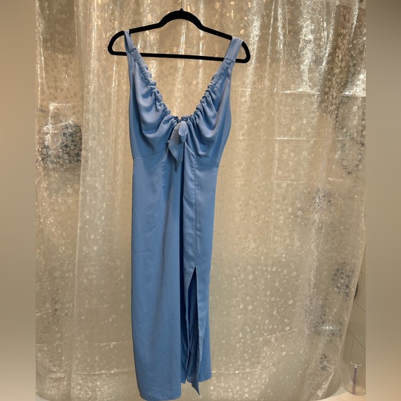 Abercrombie & Fitch Cinched Neck Midi Dress size Small - Picture 5 of 10